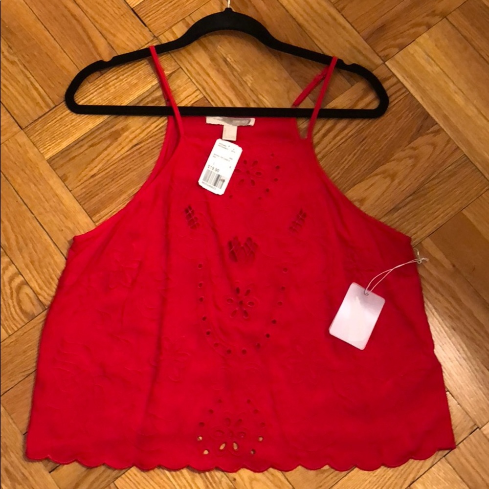 Red top. Never worn!